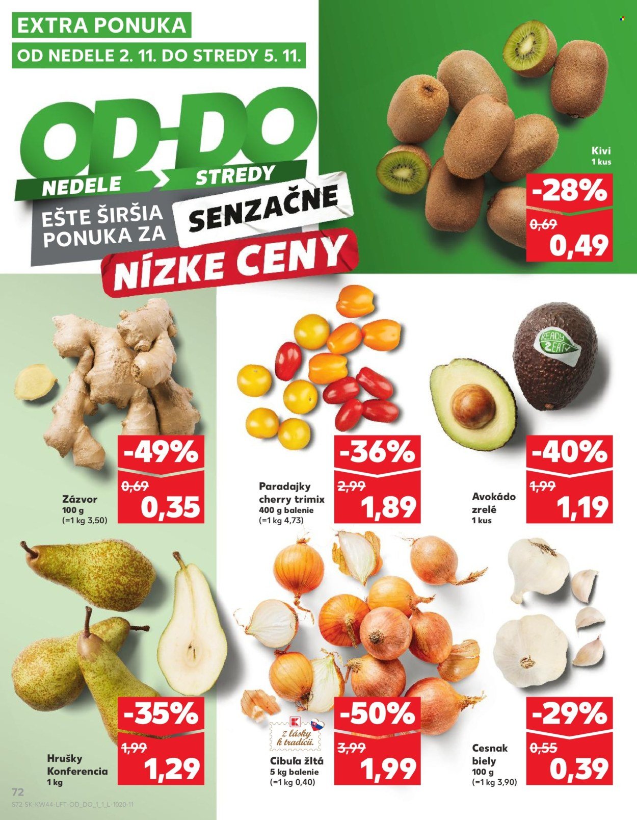 KAUFLAND leták - Od štvrtka 30.10.2025 (2025-10-30 - 2025-11-05) | 72