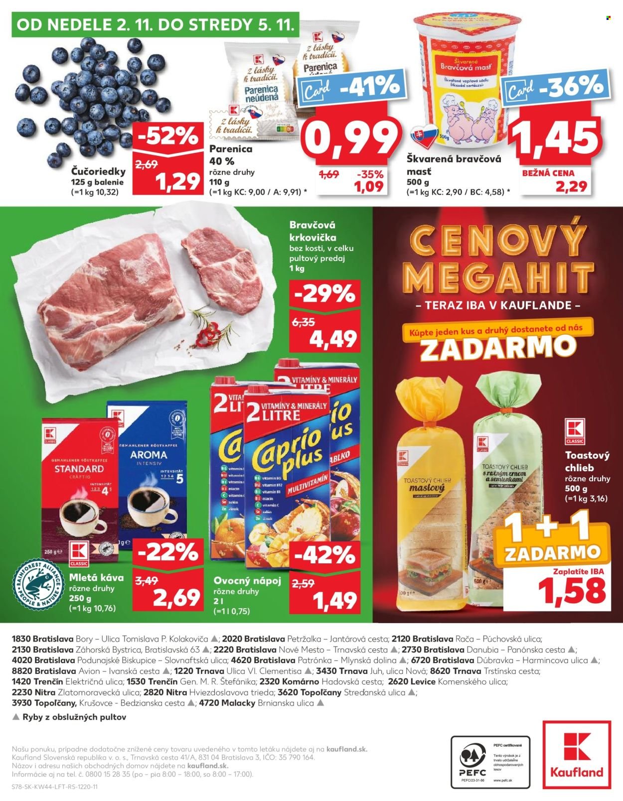 KAUFLAND leták - Od štvrtka 30.10.2025 (2025-10-30 - 2025-11-05) | 78