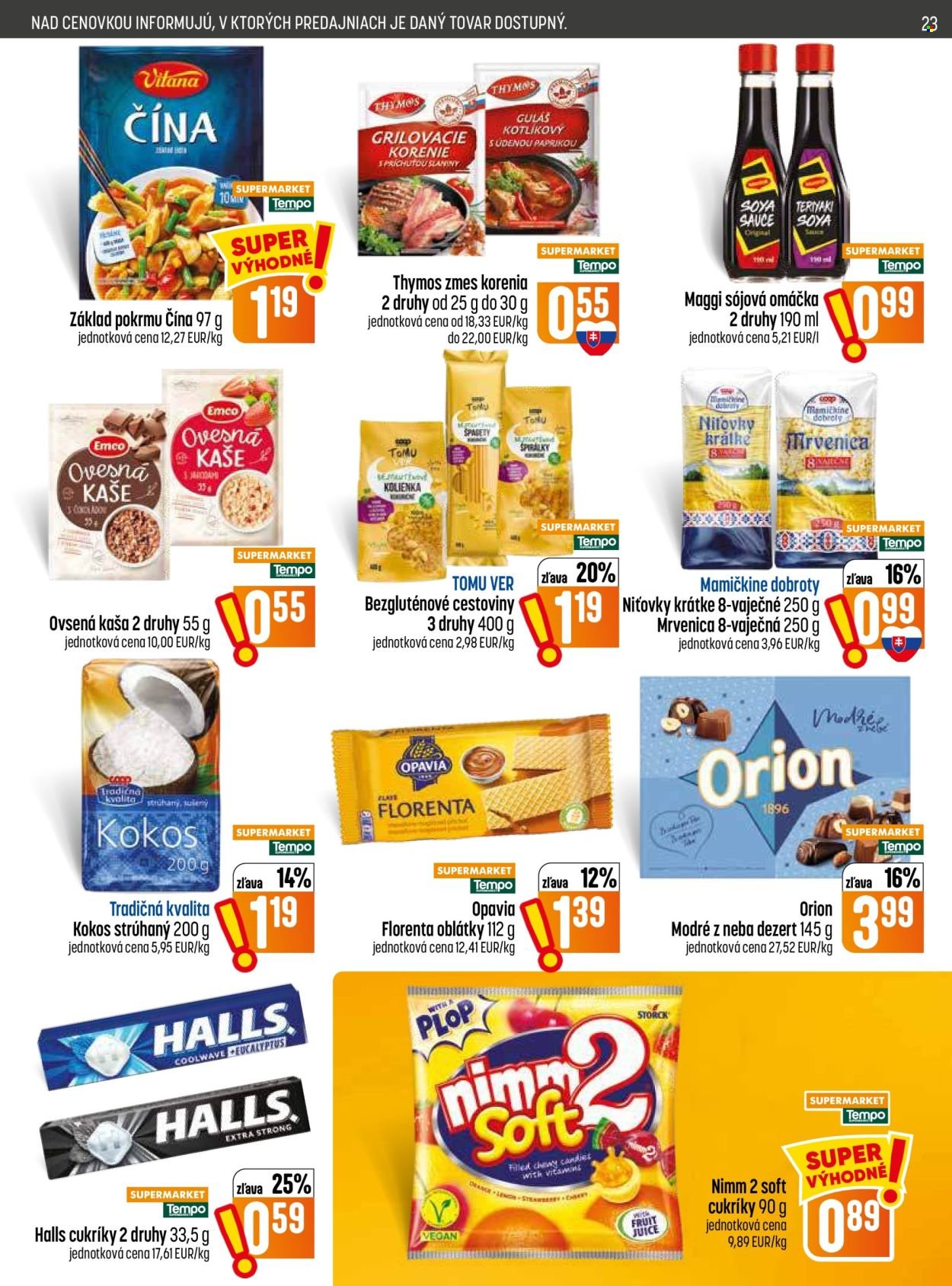 COOP JEDNOTA leták - Od štvrtka 3.9.2026