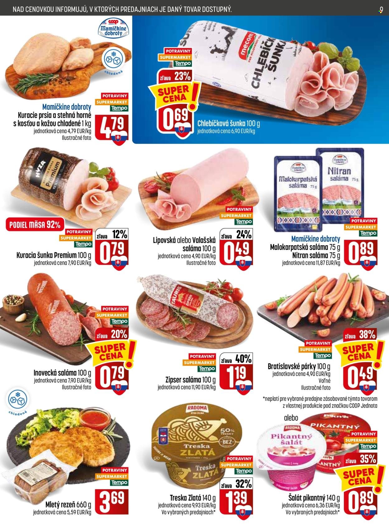 COOP JEDNOTA leták - Od štvrtka 3.9.2026