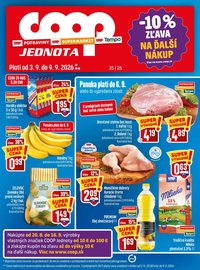 COOP JEDNOTA leták - Od štvrtka 3.9.2026