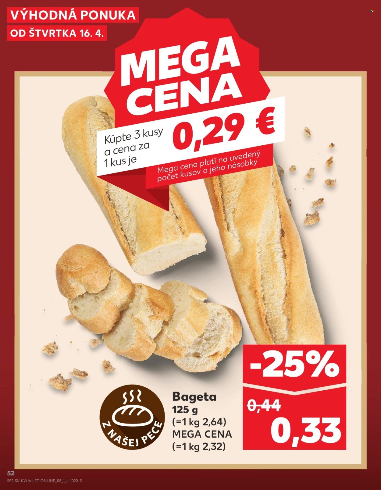 KAUFLAND leták - Od štvrtka 16.4.2026 (2026-04-16 - 2026-04-22) | 52