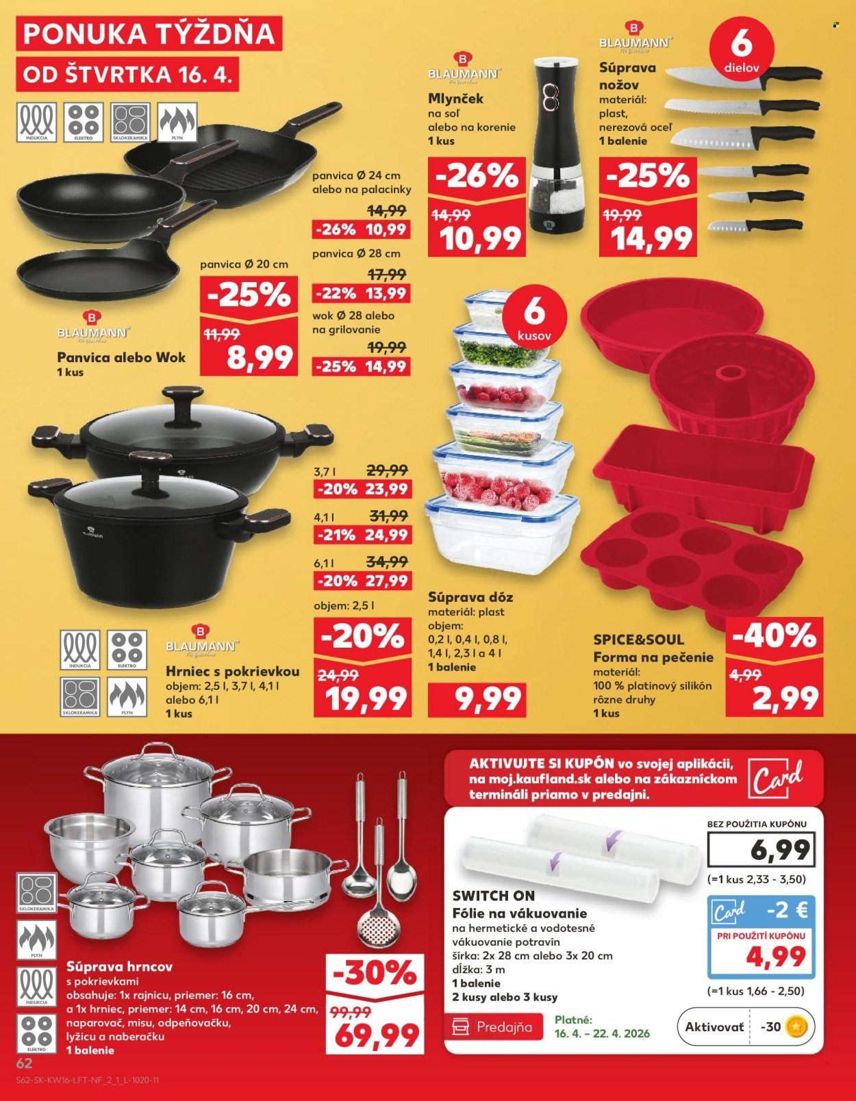 KAUFLAND leták - Od štvrtka 16.4.2026 (2026-04-16 - 2026-04-22) | 62