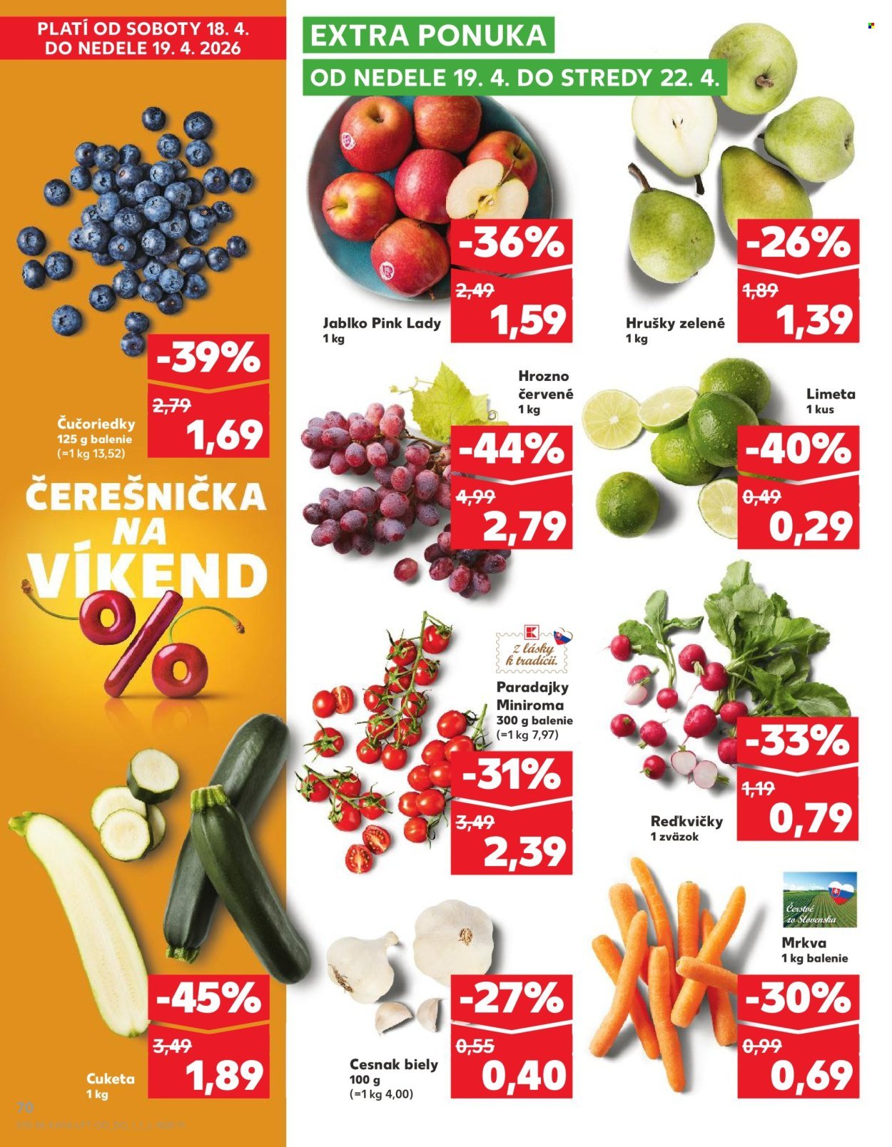 KAUFLAND leták - Od štvrtka 16.4.2026 (2026-04-16 - 2026-04-22) | 70