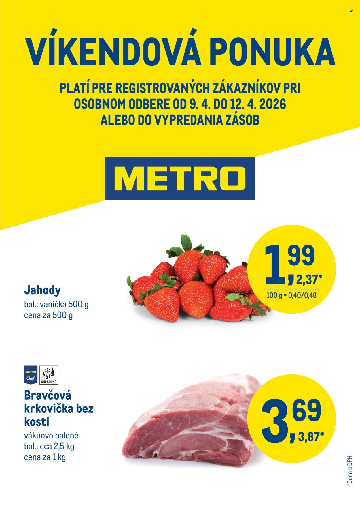 METRO leták - Víkendová ponuka (2026-04-09 - 2026-04-12) | 1