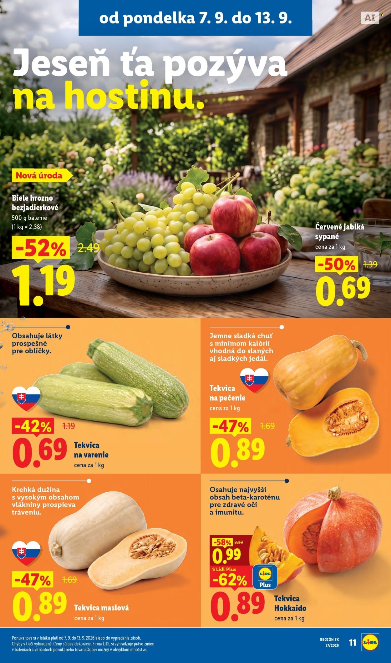 LIDL leták - Od pondelka 7.9.2026
