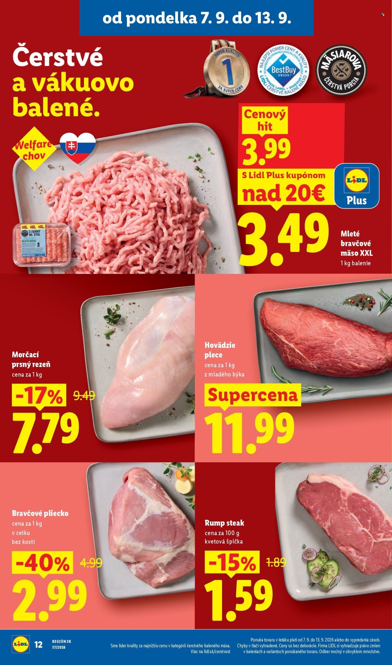 LIDL leták - Od pondelka 7.9.2026