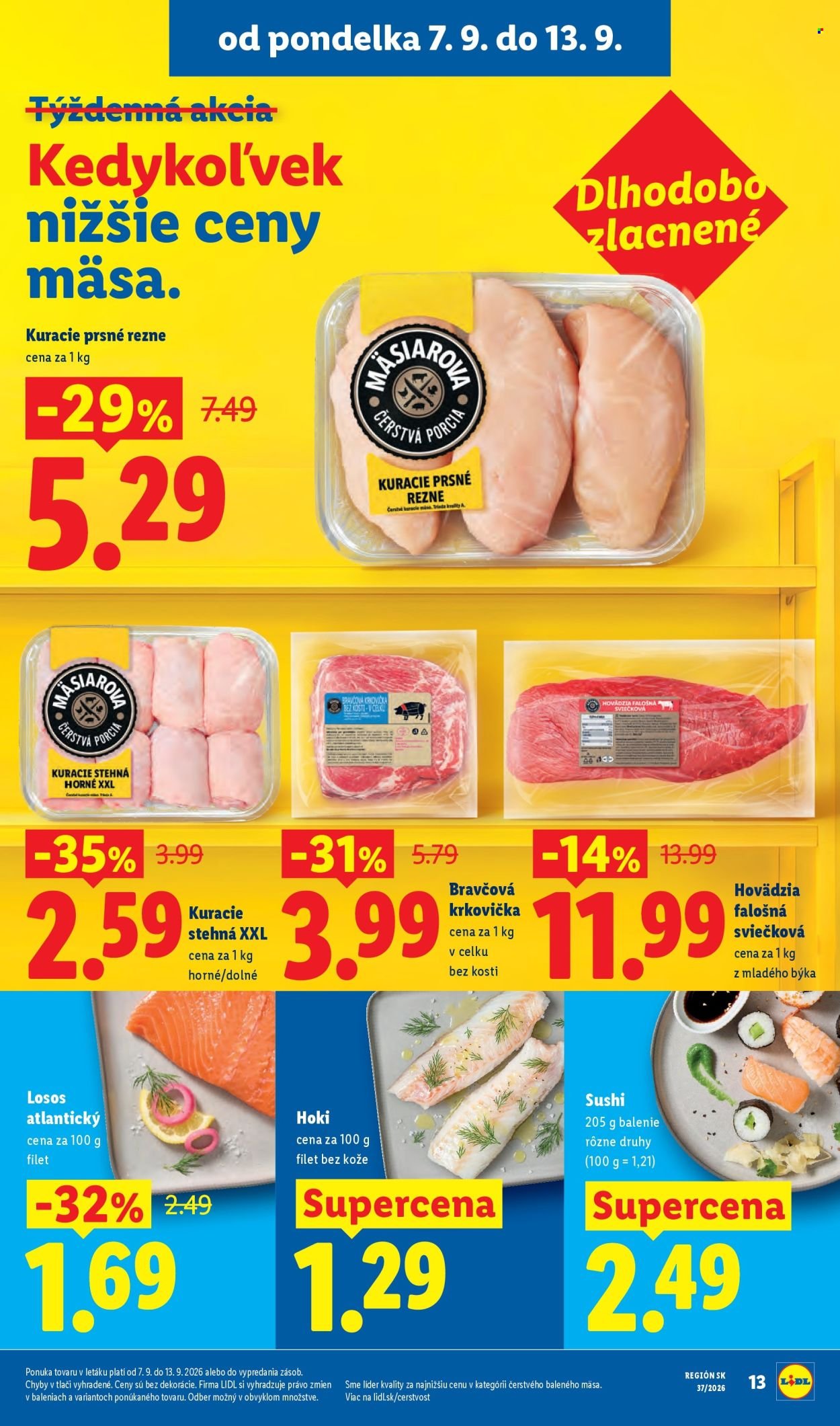 LIDL leták - Od pondelka 7.9.2026