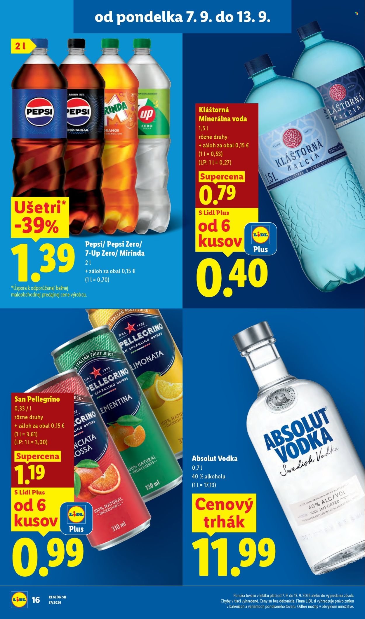 LIDL leták - Od pondelka 7.9.2026