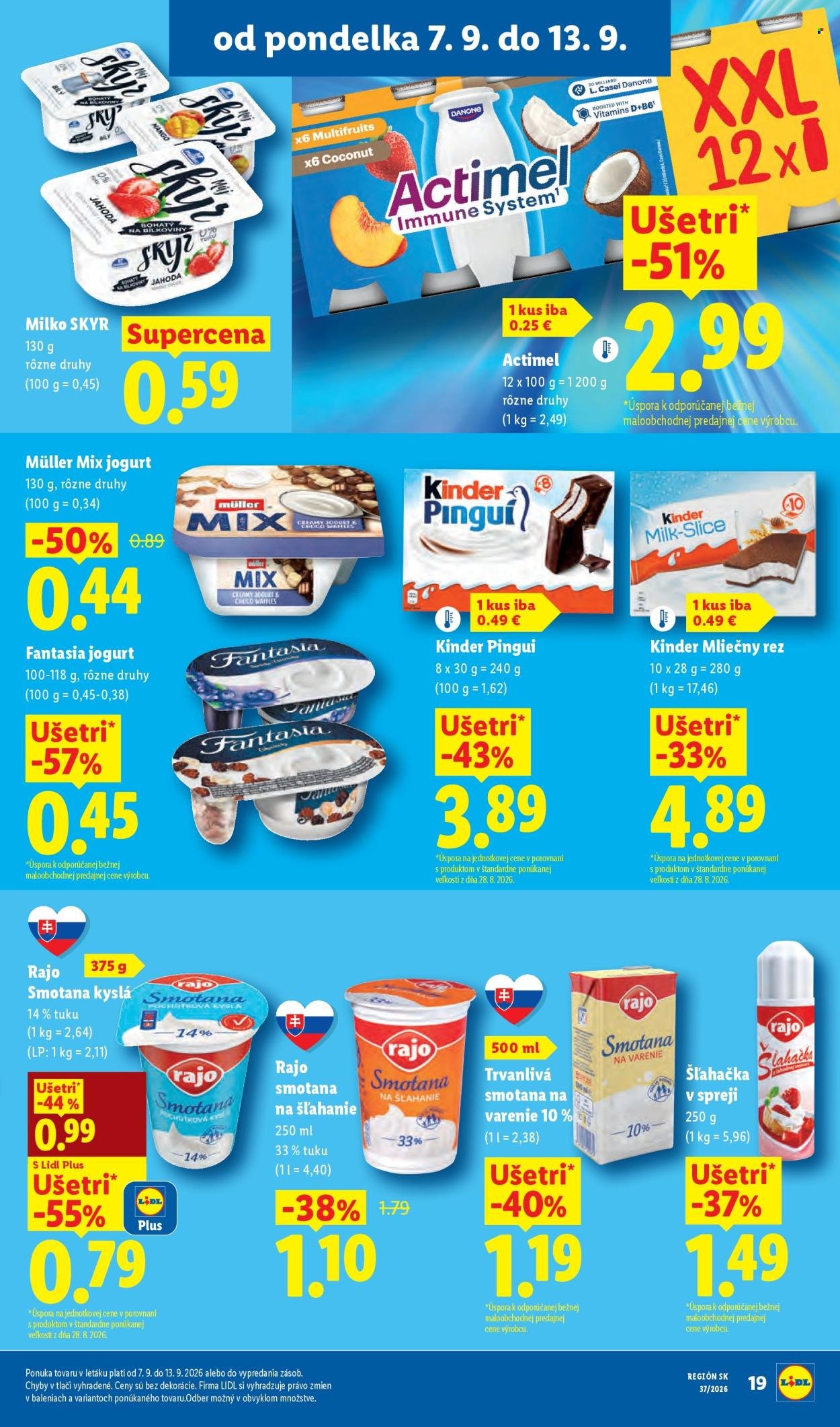 LIDL leták - Od pondelka 7.9.2026