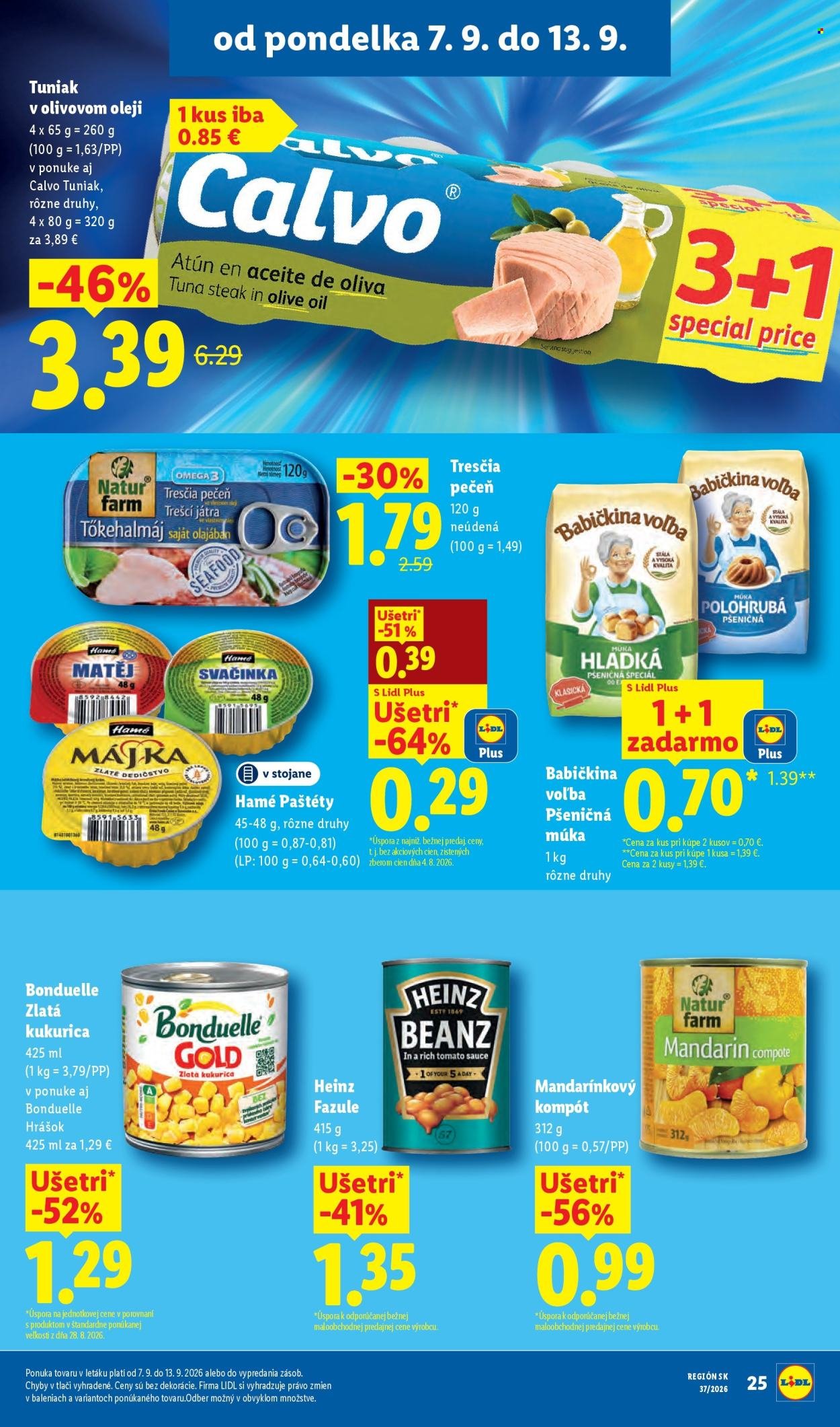 LIDL leták - Od pondelka 7.9.2026