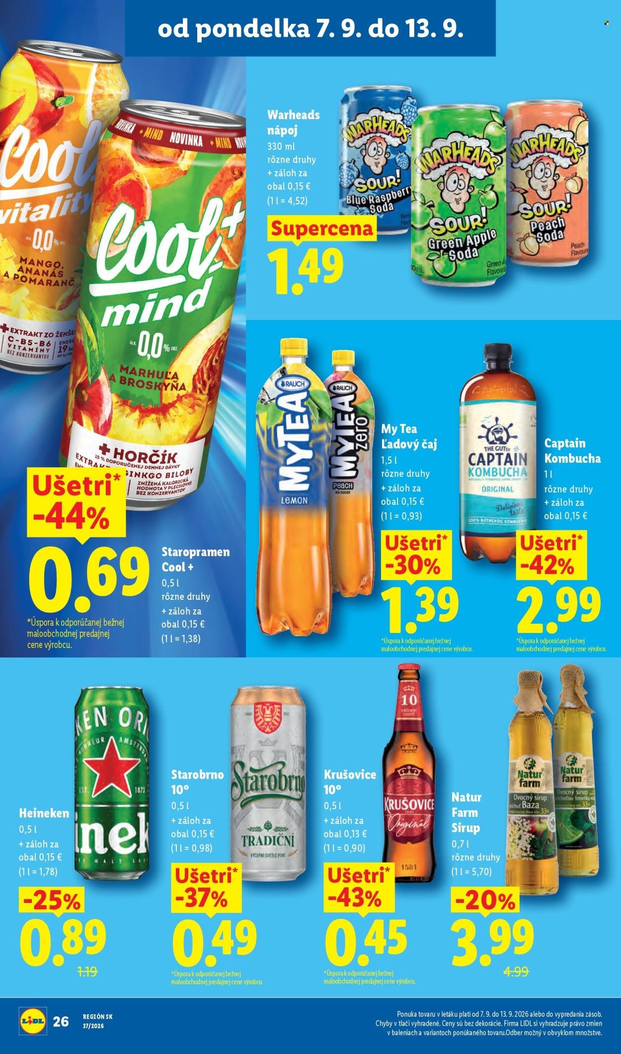 LIDL leták - Od pondelka 7.9.2026