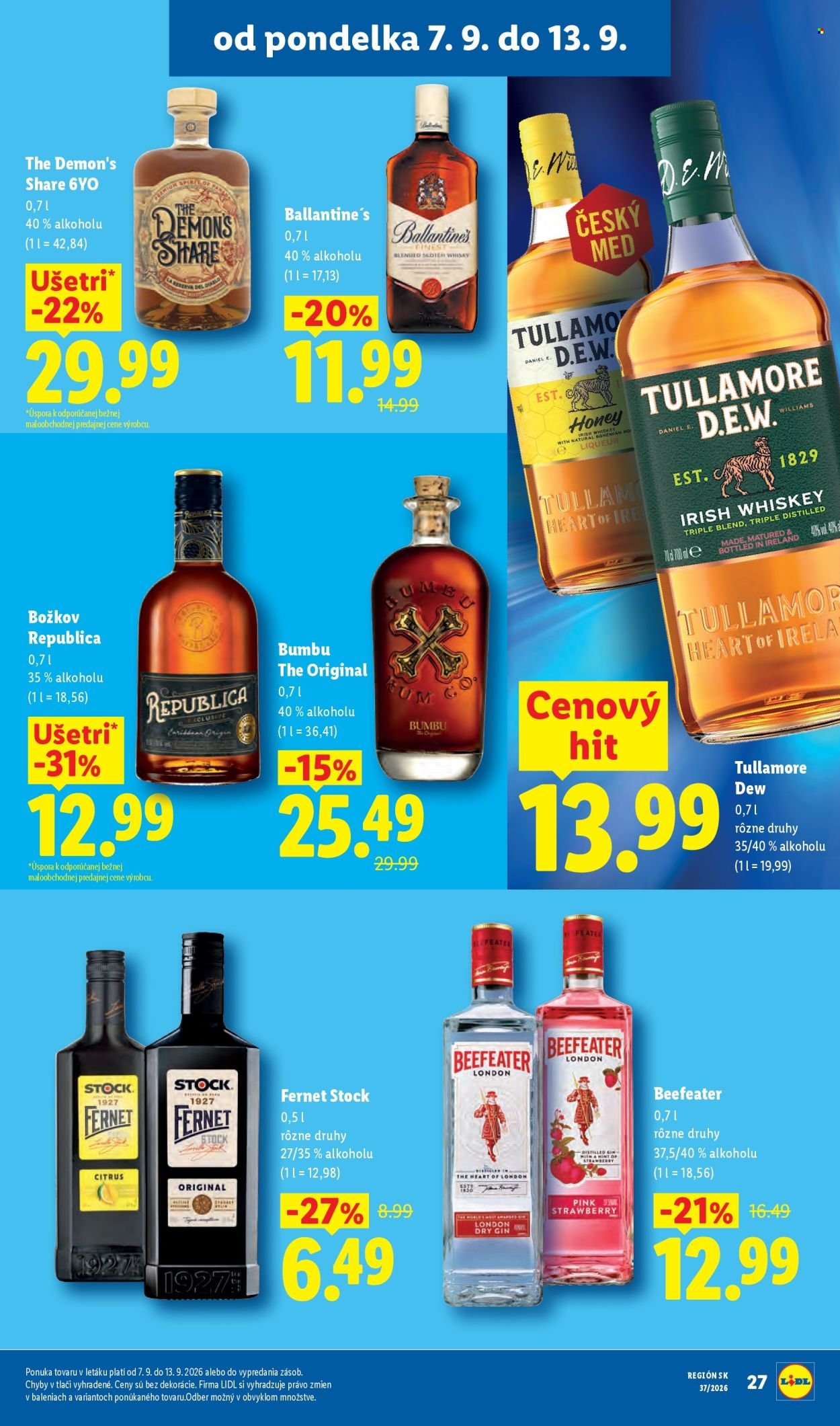 LIDL leták - Od pondelka 7.9.2026