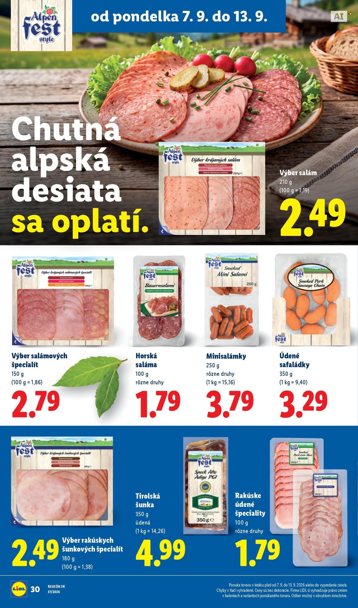 LIDL leták - Od pondelka 7.9.2026