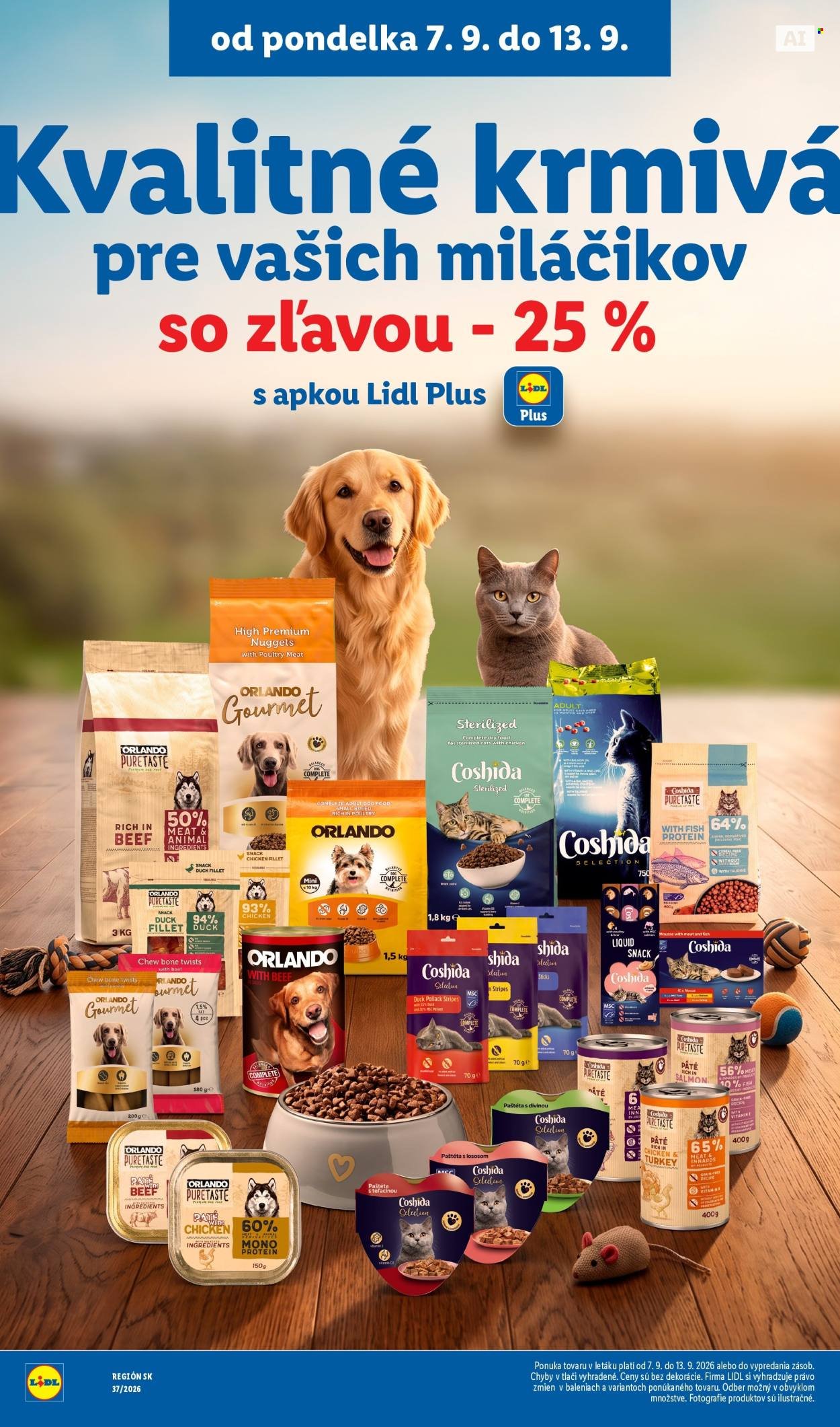 LIDL leták - Od pondelka 7.9.2026