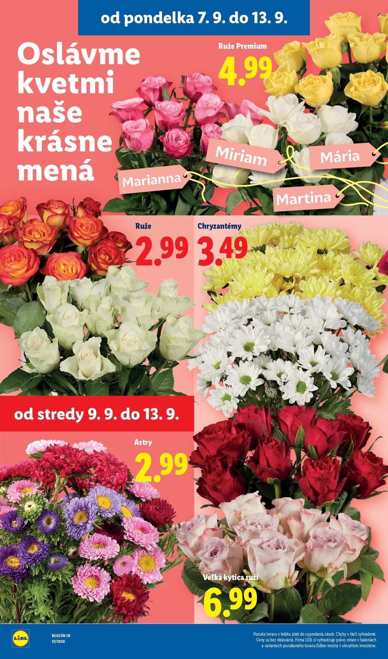 LIDL leták - Od pondelka 7.9.2026
