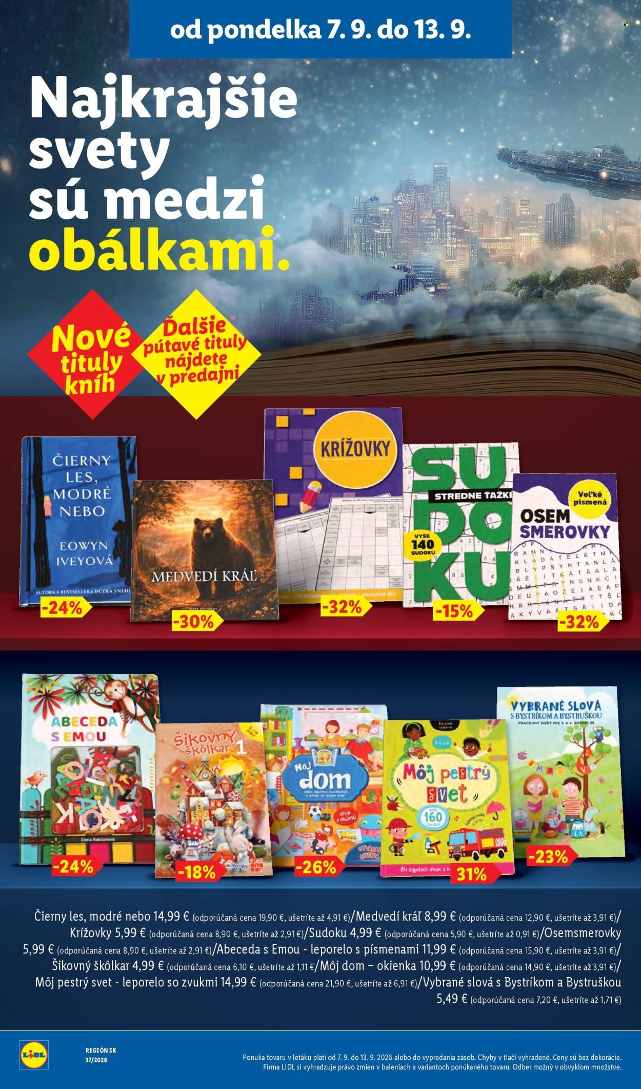 LIDL leták - Od pondelka 7.9.2026