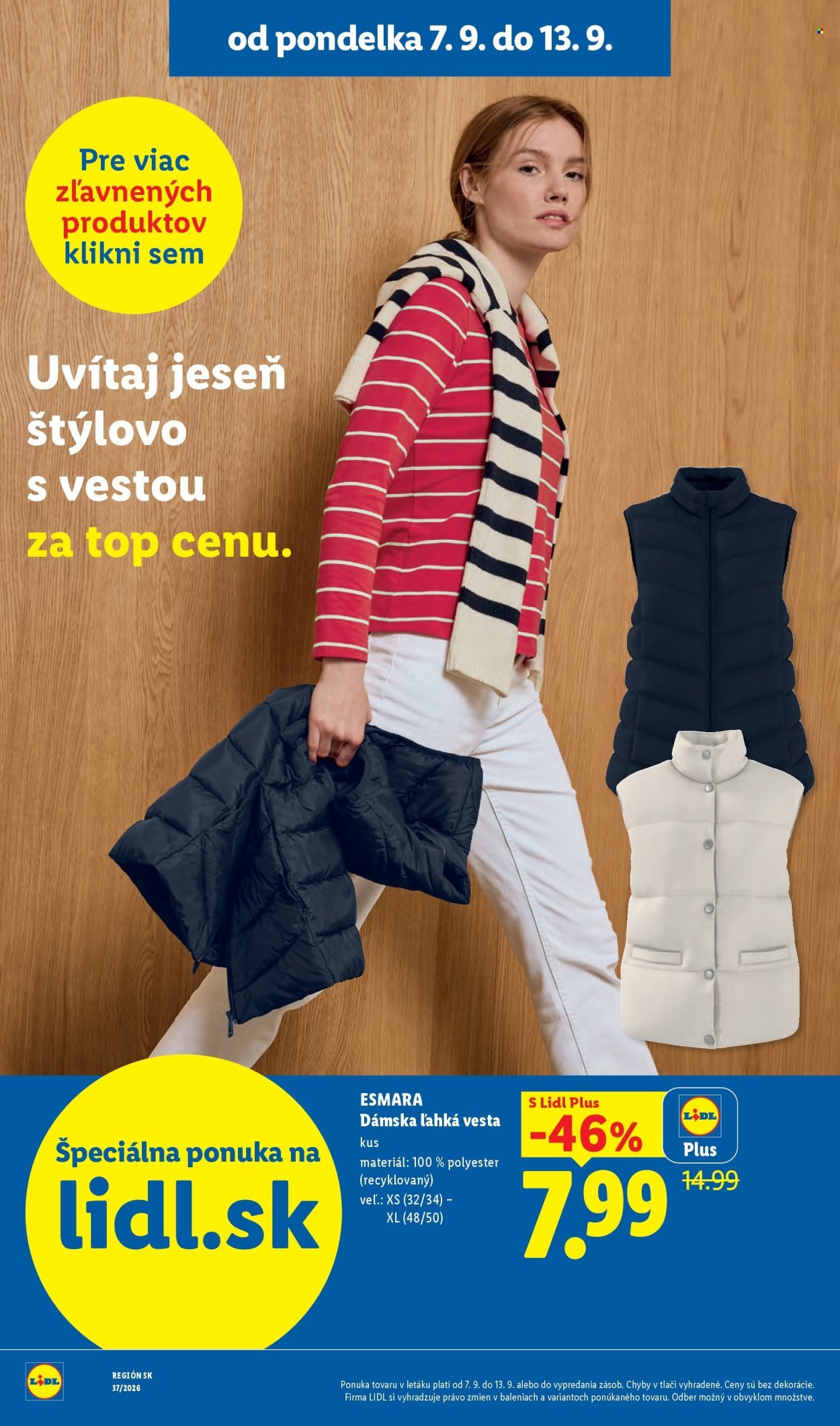 LIDL leták - Od pondelka 7.9.2026