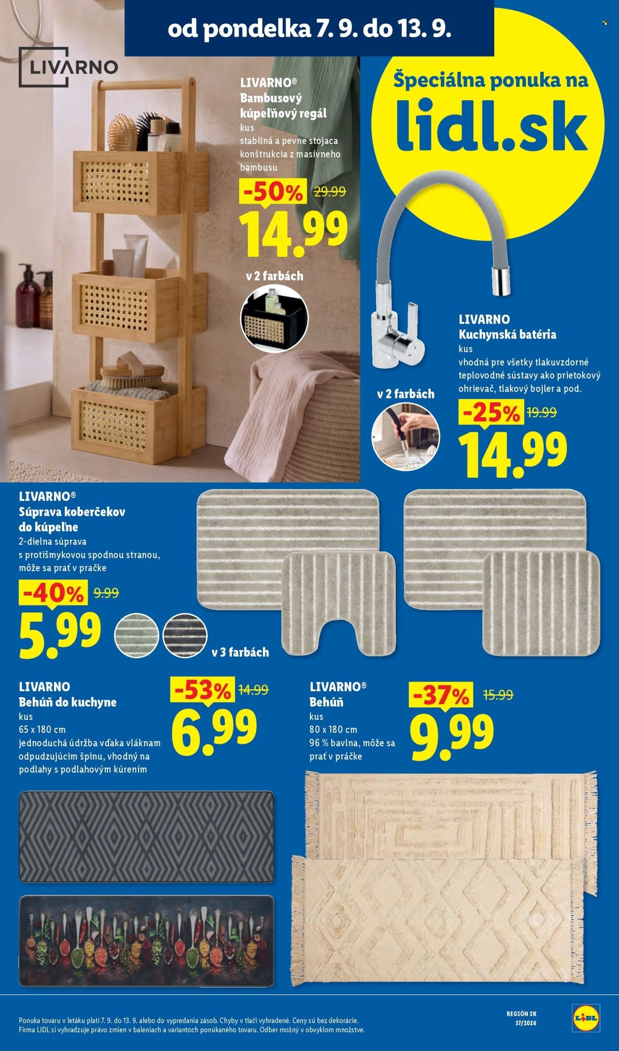 LIDL leták - Od pondelka 7.9.2026