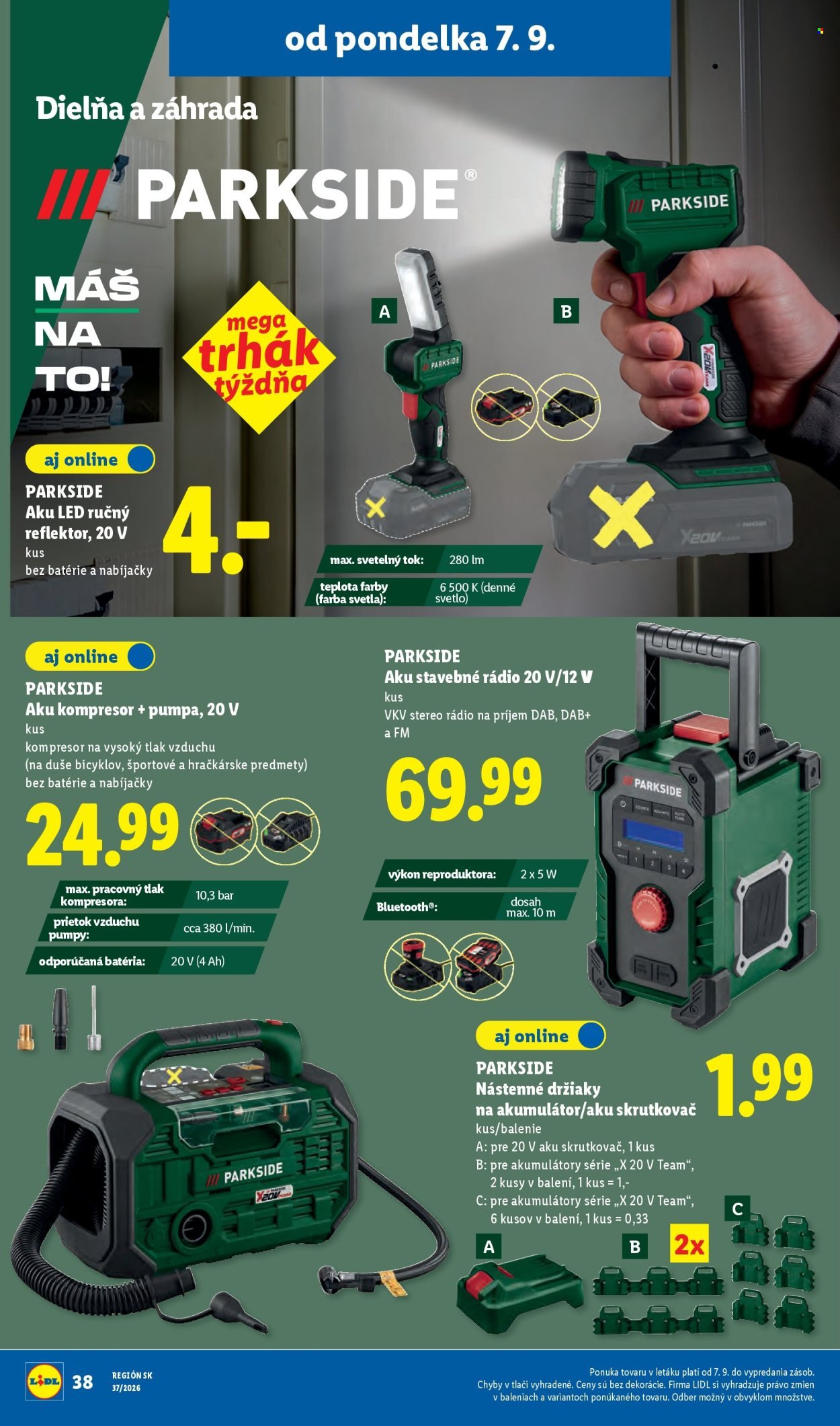 LIDL leták - Od pondelka 7.9.2026