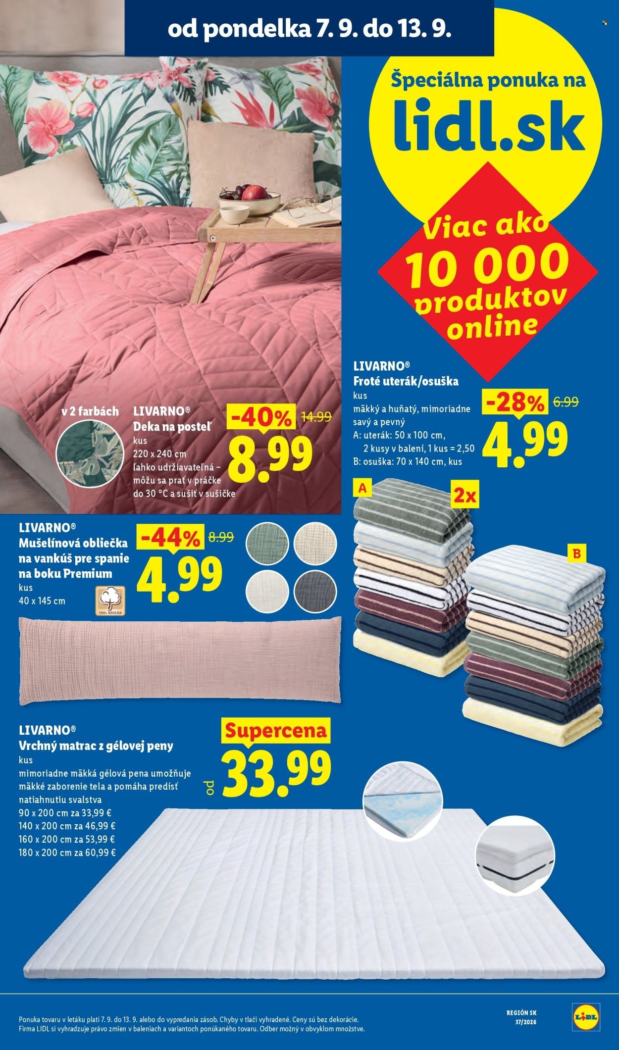 LIDL leták - Od pondelka 7.9.2026