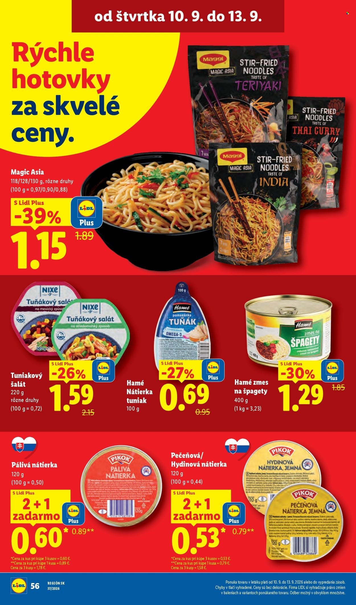 LIDL leták - Od pondelka 7.9.2026