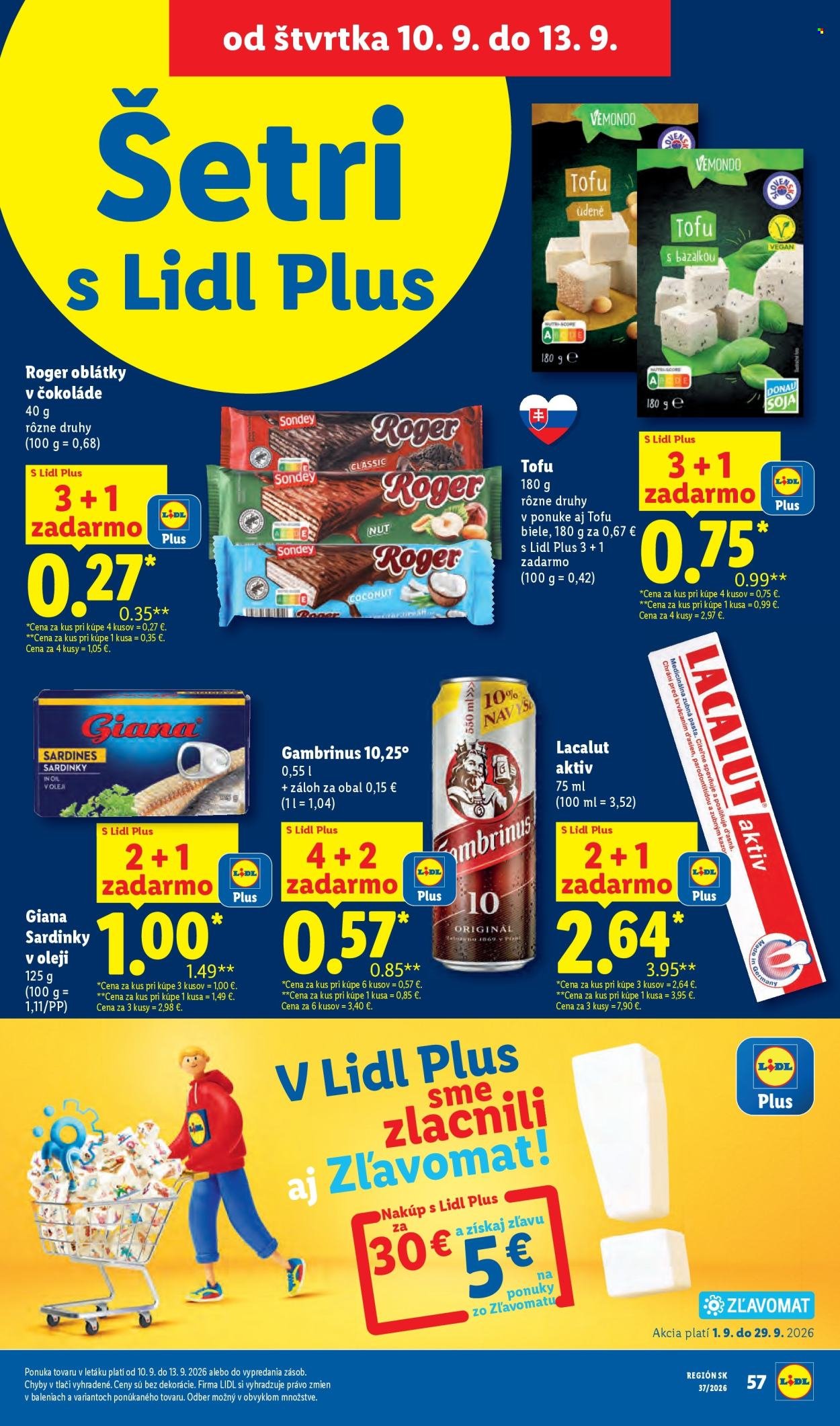 LIDL leták - Od pondelka 7.9.2026