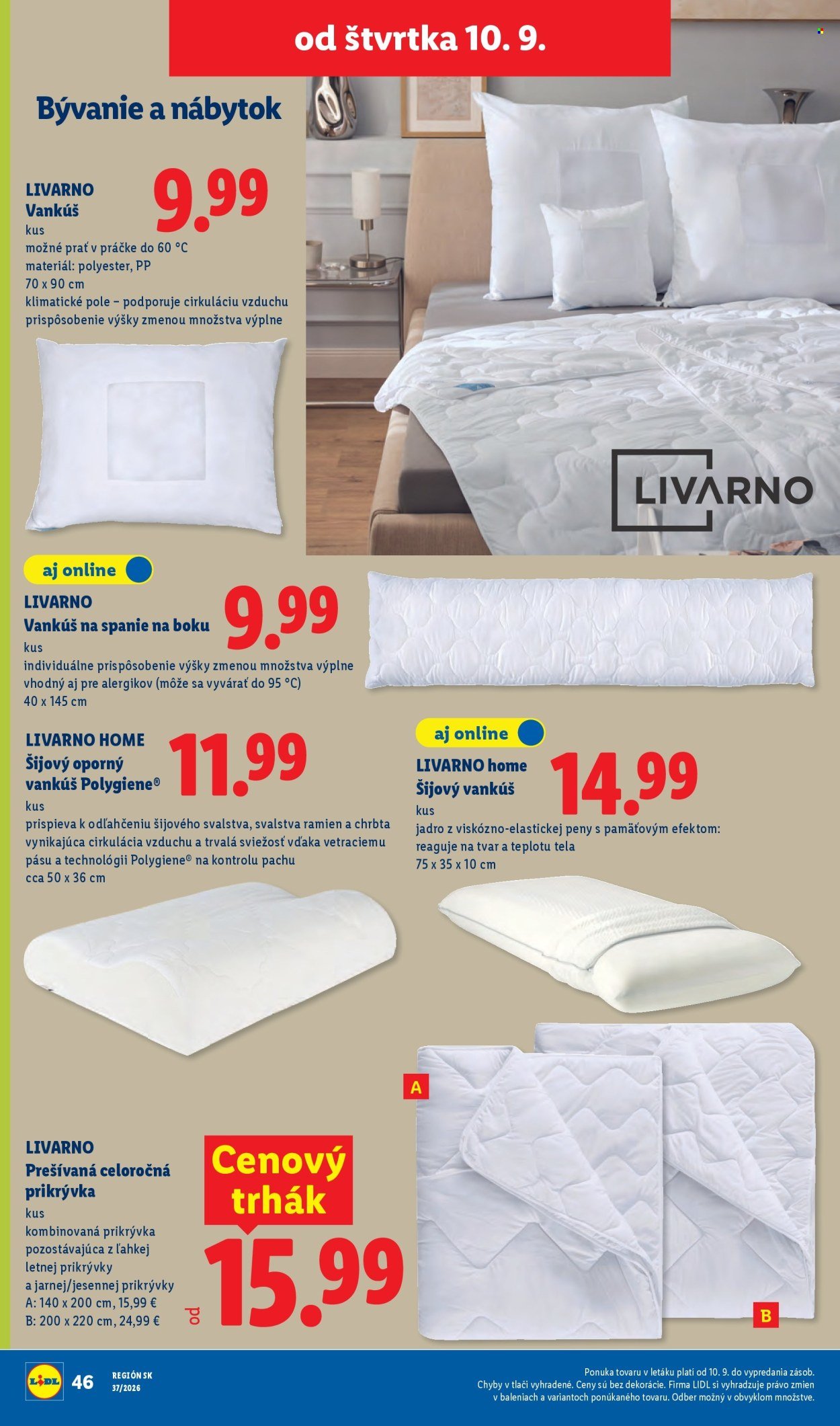 LIDL leták - Od pondelka 7.9.2026