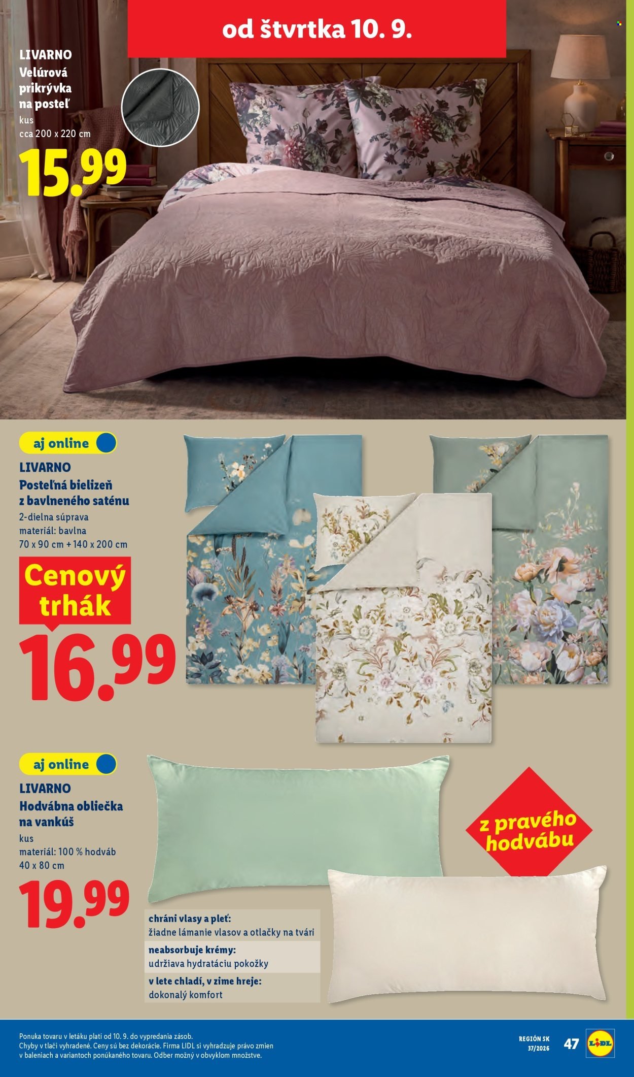 LIDL leták - Od pondelka 7.9.2026
