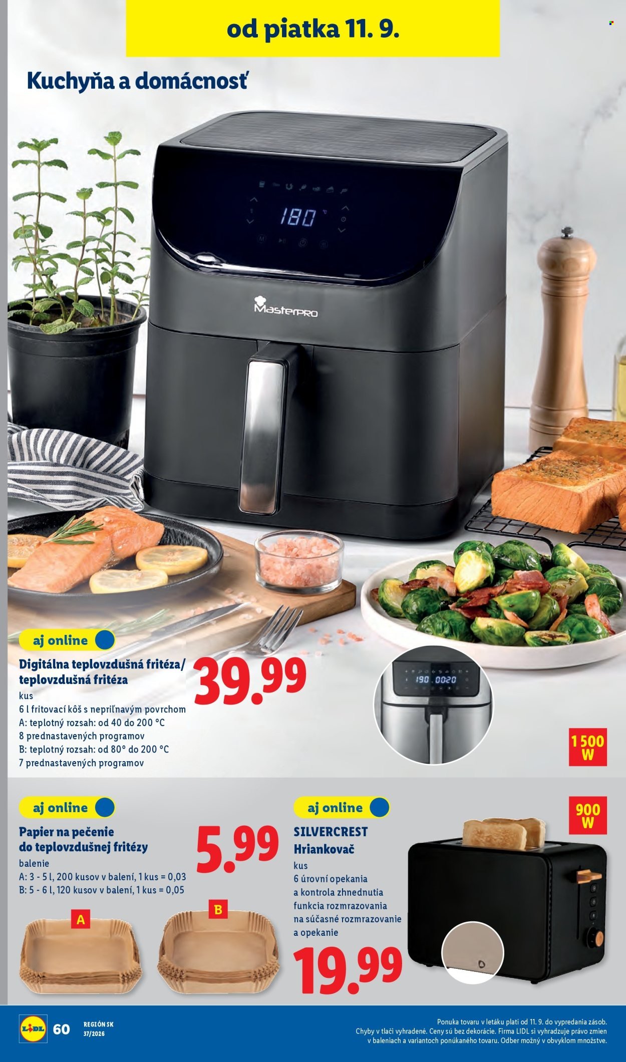 LIDL leták - Od pondelka 7.9.2026