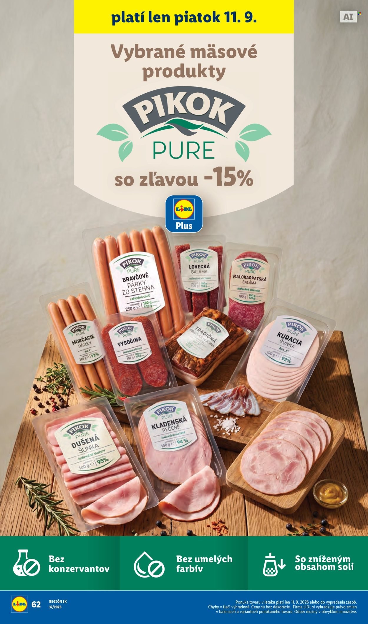LIDL leták - Od pondelka 7.9.2026