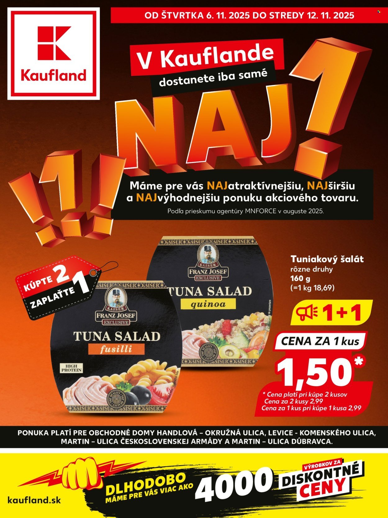 KAUFLAND leták - NAJ! (2025-11-06 - 2025-11-12) | 1