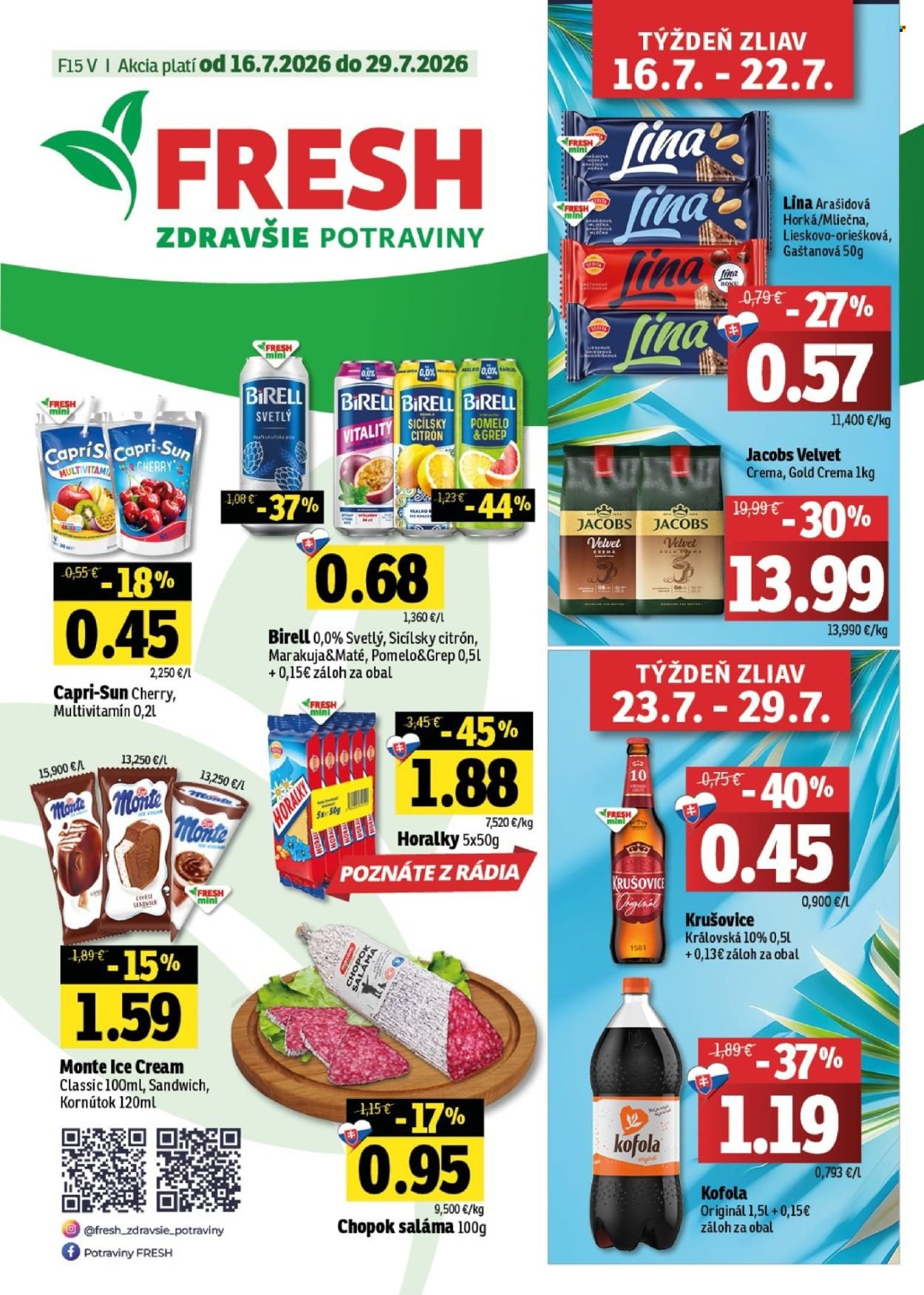 FRESH leták - Stredné a západné Slovensko