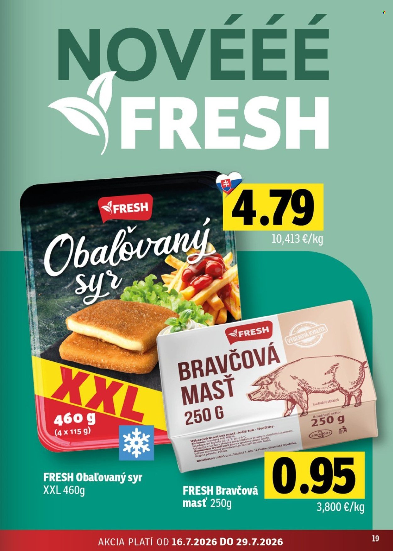 FRESH leták - Stredné a západné Slovensko