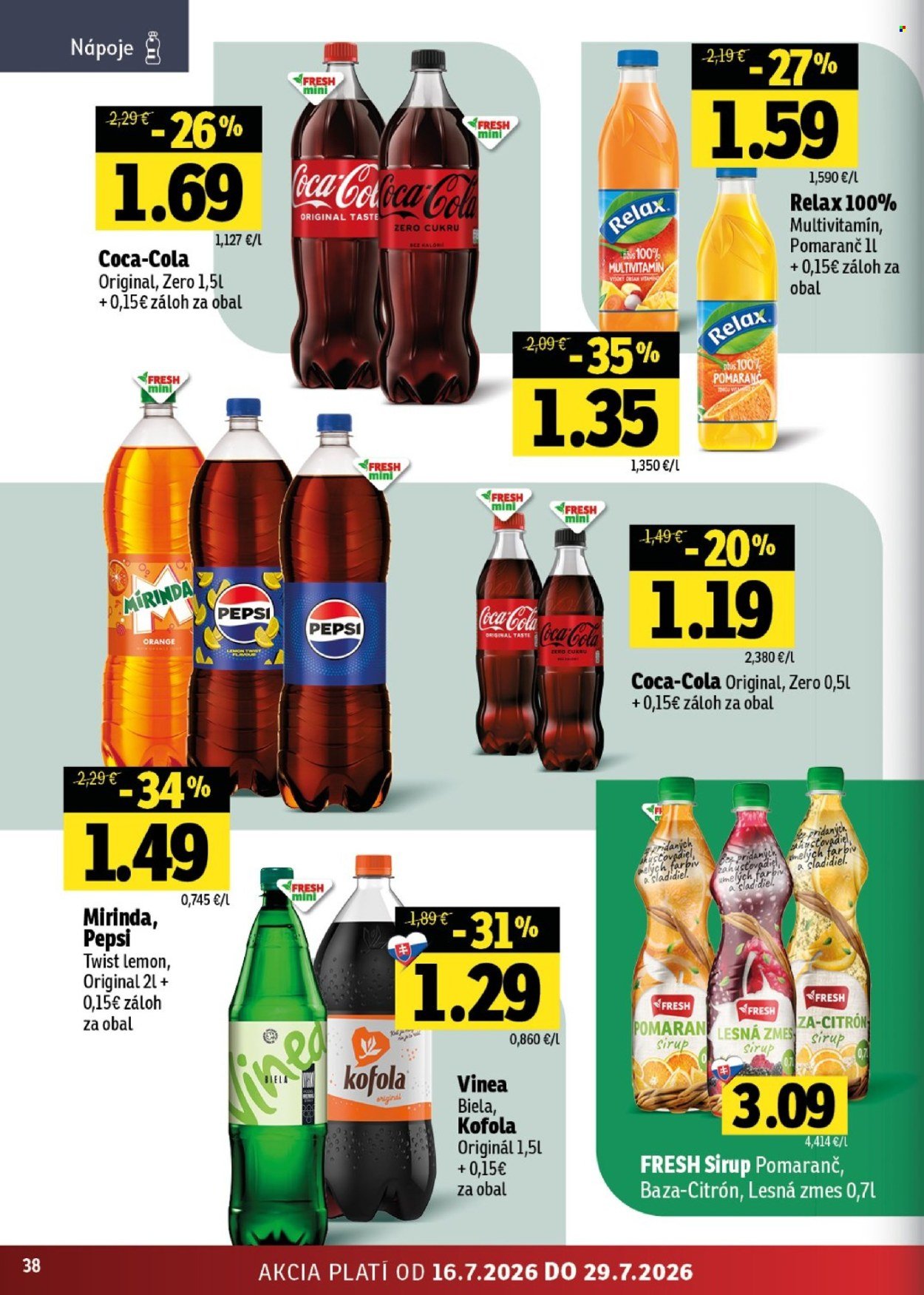 FRESH leták - Stredné a západné Slovensko