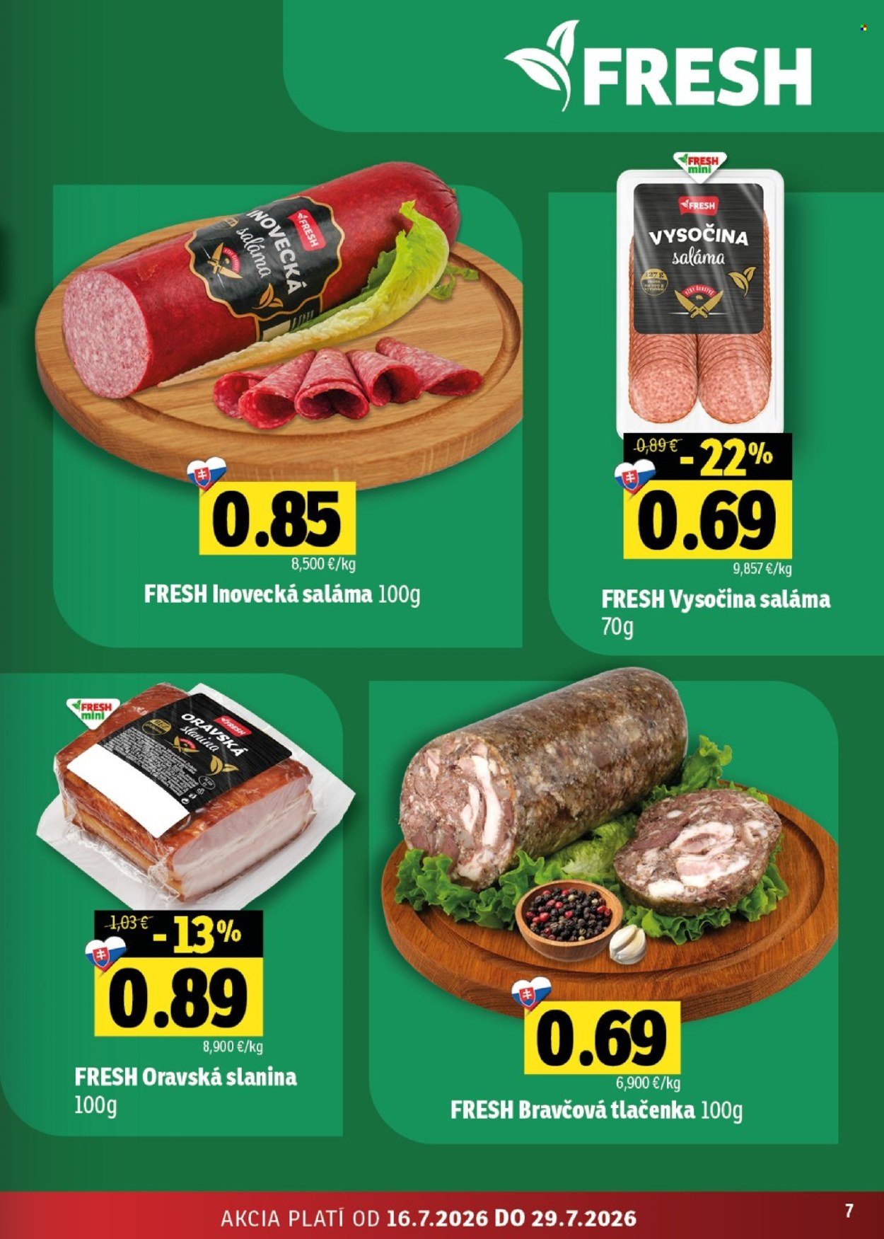 FRESH leták - Stredné a západné Slovensko
