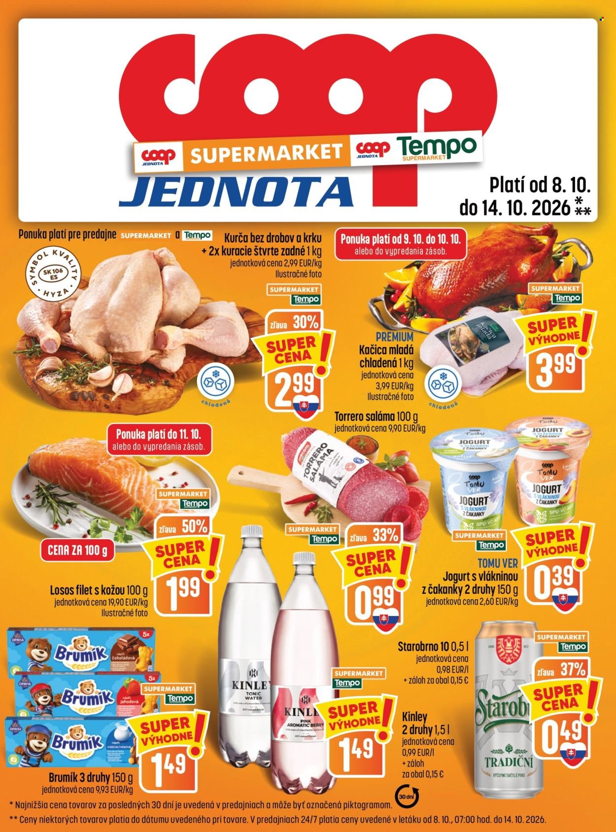COOP JEDNOTA leták - Od štvrtka 8.10.2026