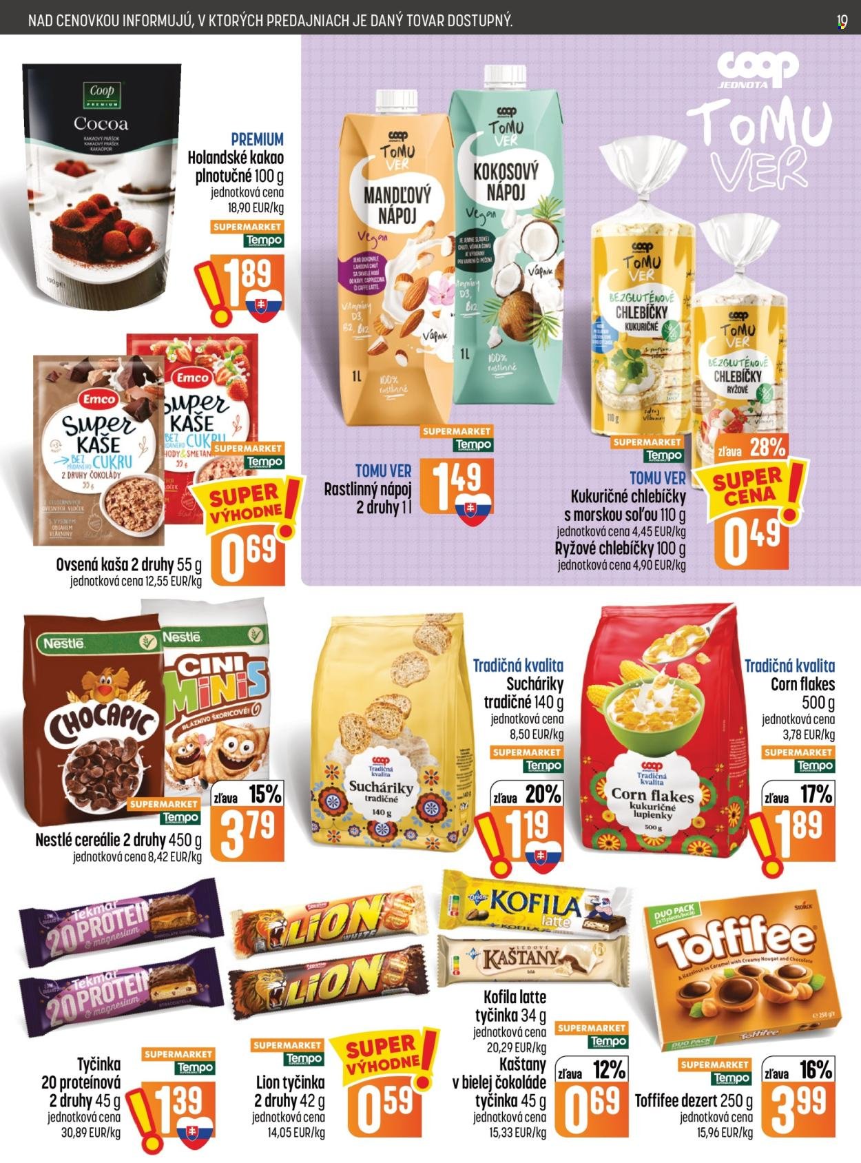 COOP JEDNOTA leták - Od štvrtka 8.10.2026