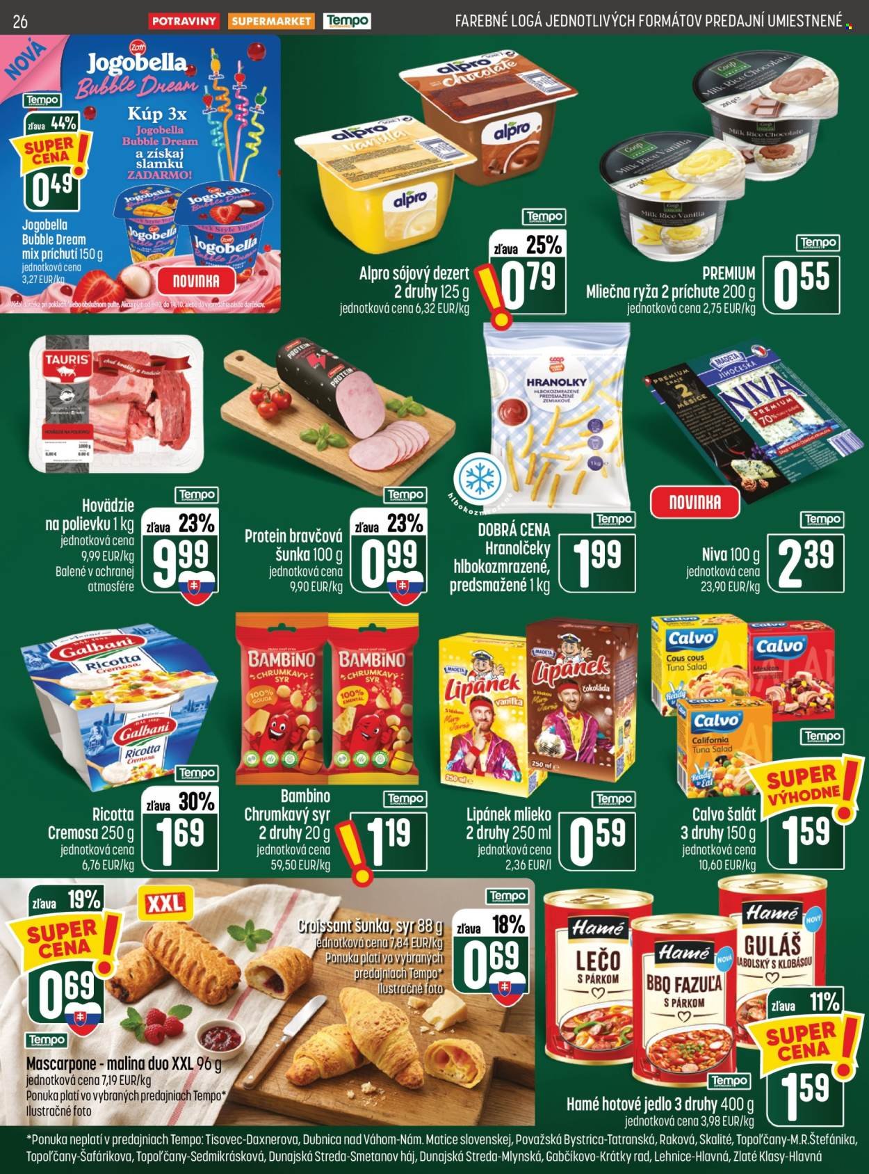 COOP JEDNOTA leták - Od štvrtka 8.10.2026