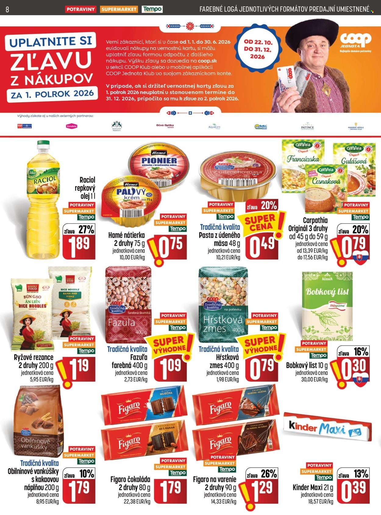 COOP JEDNOTA leták - Od štvrtka 8.10.2026