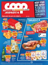COOP JEDNOTA leták - Od štvrtka 8.10.2026