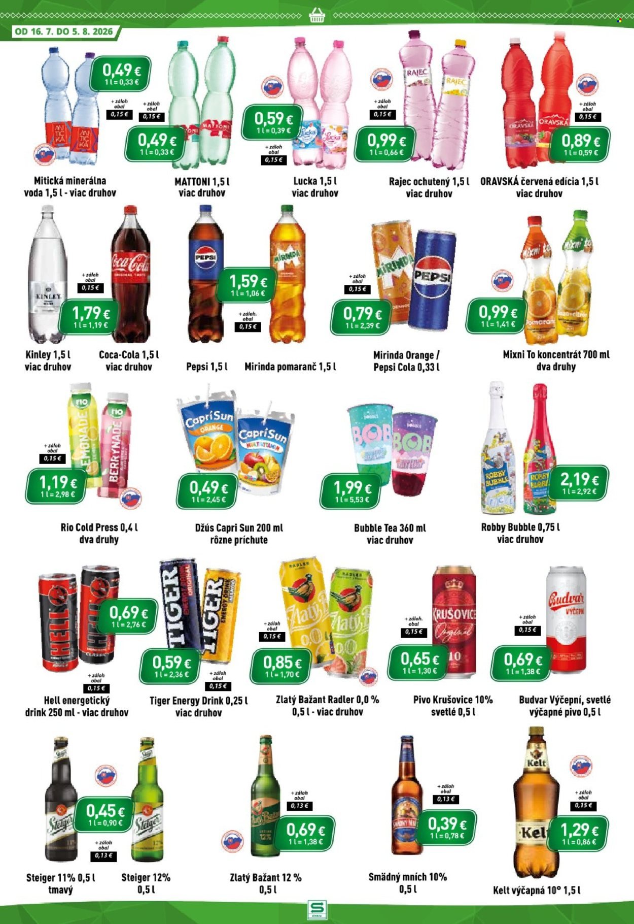 SINTRA leták - Od štvrtka 16.7.2026