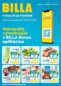 BILLA leták - Bonus leták