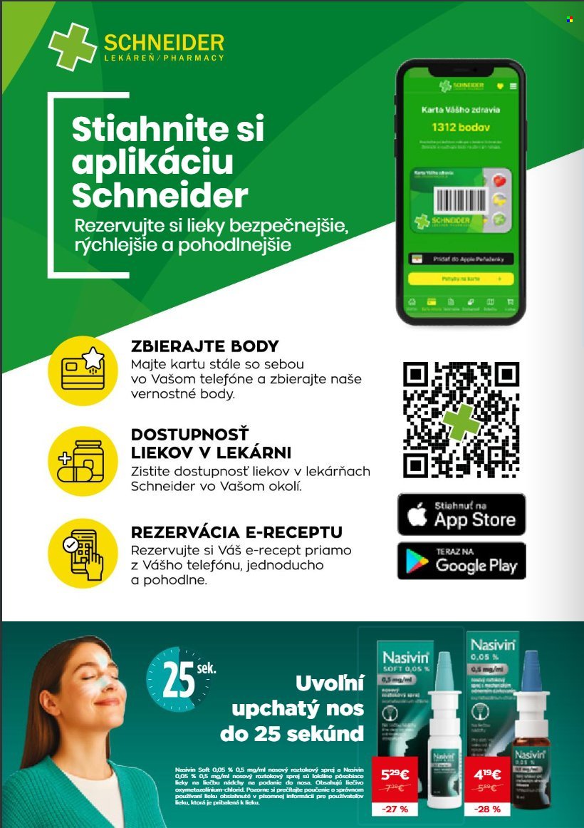 SCHNEIDER LEKÁREŇ leták - Od utorka 1.9.2026