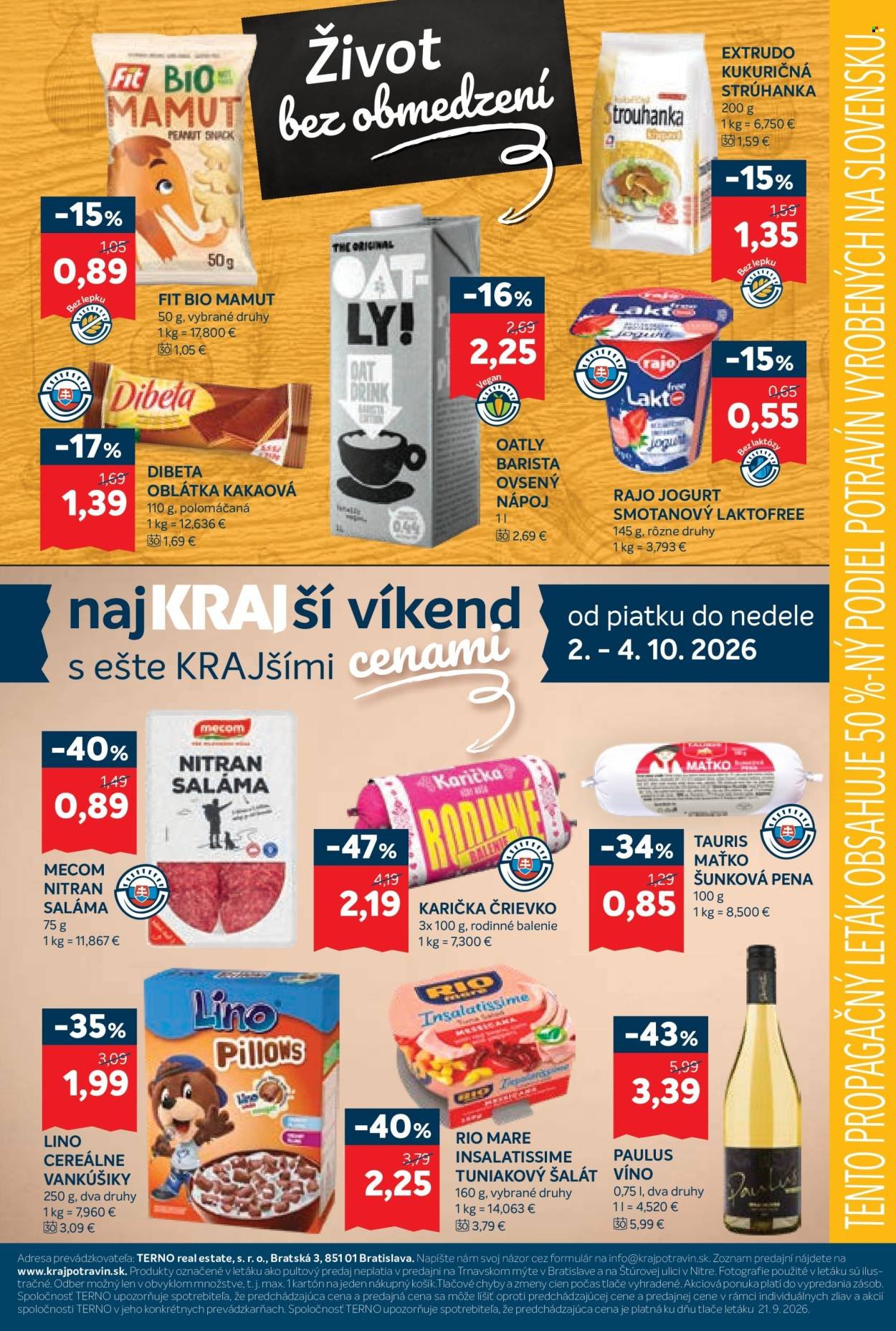 KRAJ leták - Od štvrtka 1.10.2026
