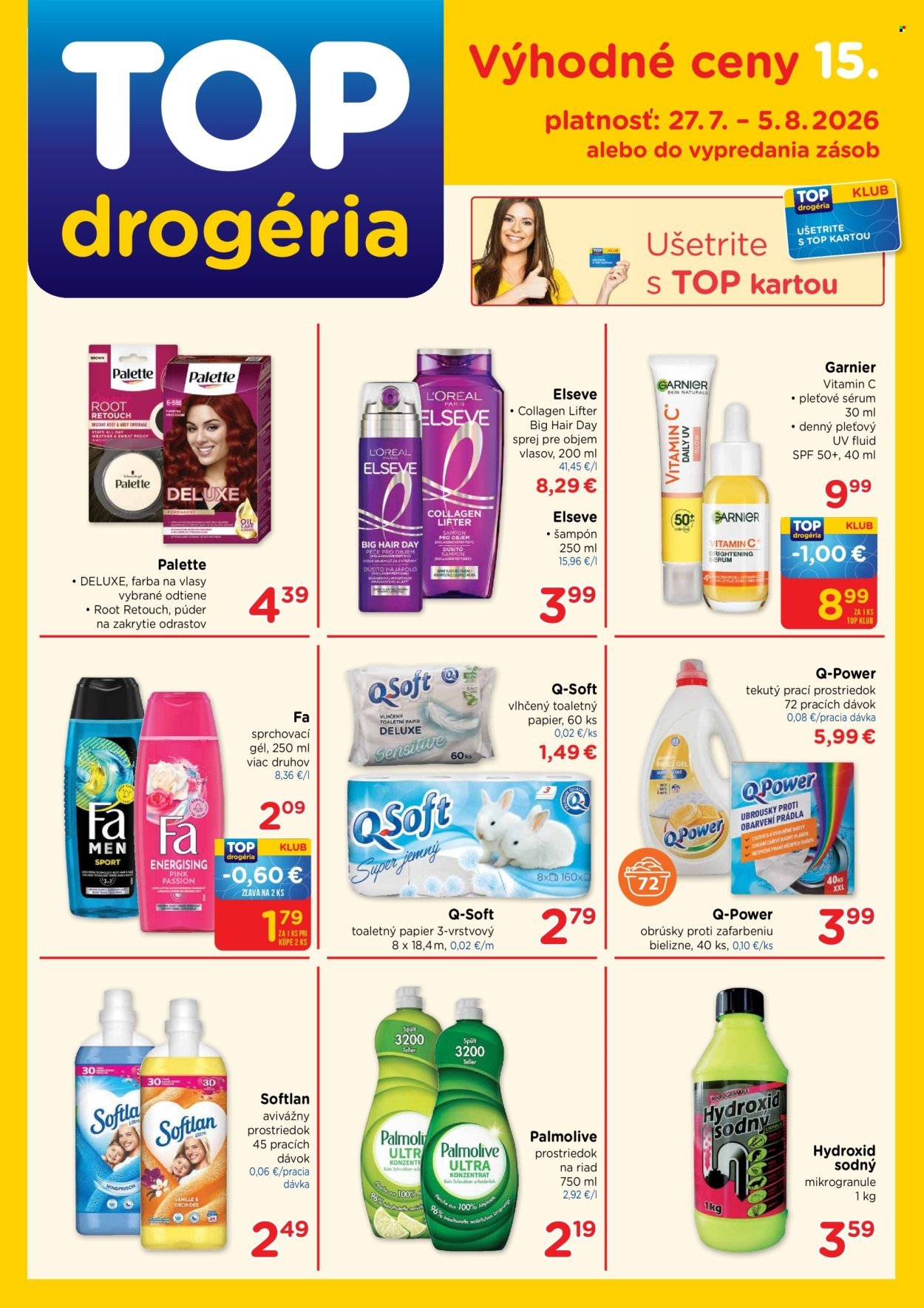 TOP DROGÉRIA leták - Od pondelka 27.7.2026