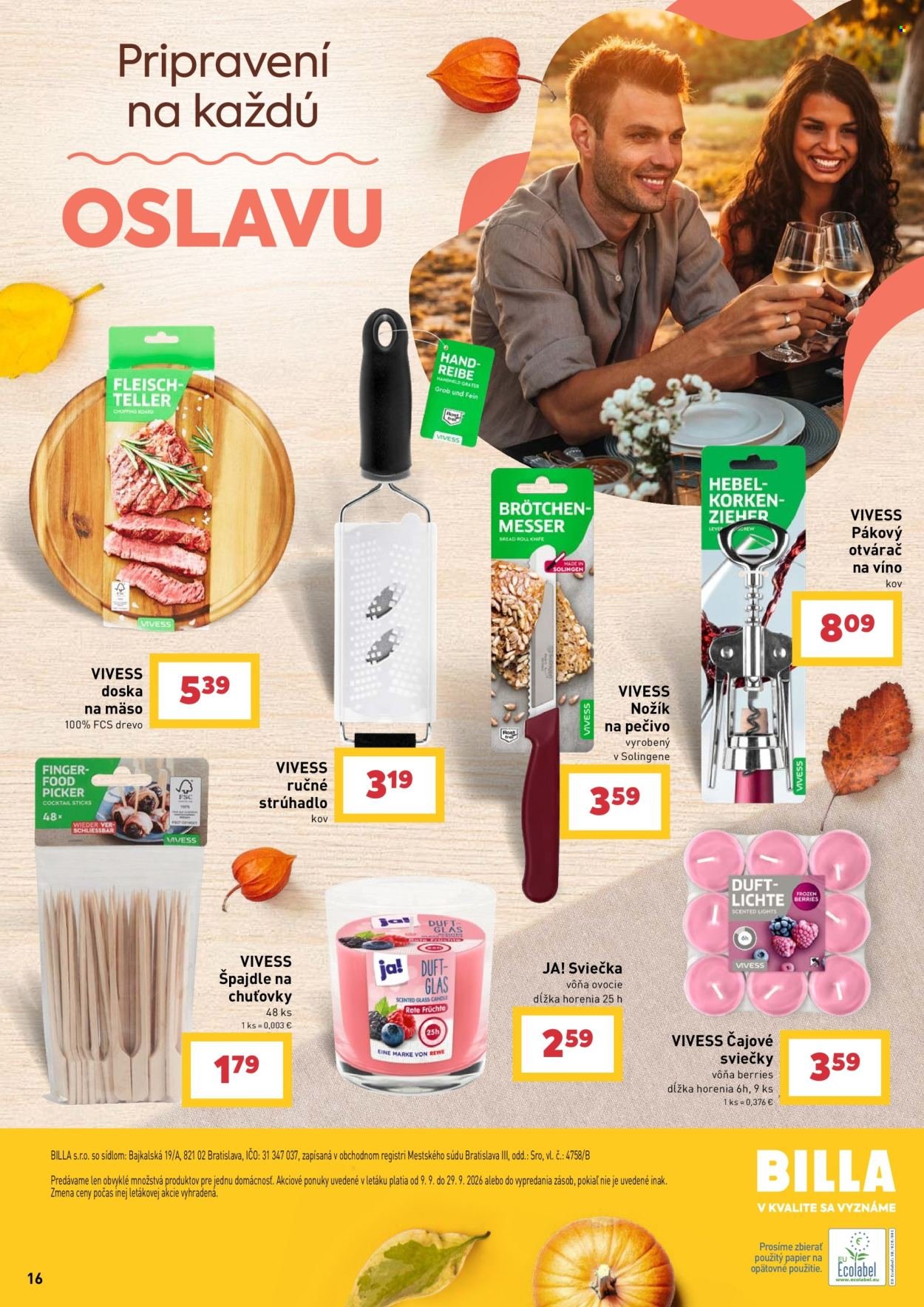BILLA leták - Feast & Wine