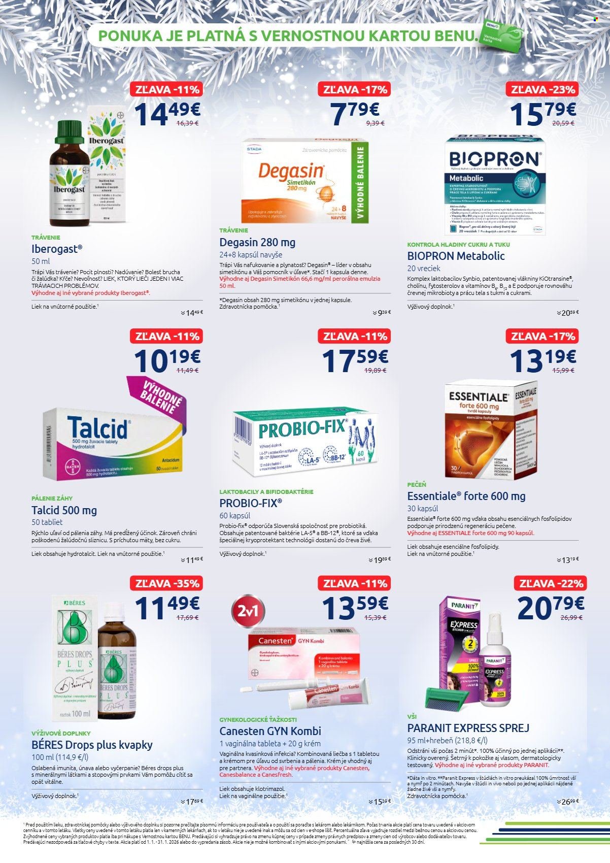 BENU LEKÁREŇ leták - Od štvrtka 1.1.2026 (2026-01-01 - 2026-01-31) | 5