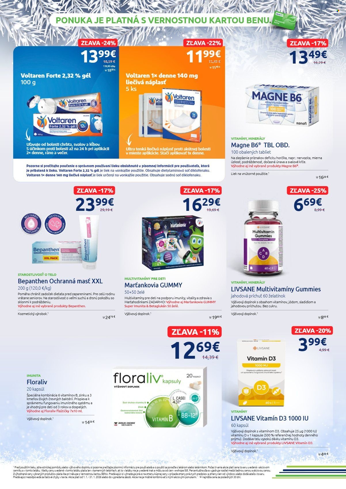 BENU LEKÁREŇ leták - Od štvrtka 1.1.2026 (2026-01-01 - 2026-01-31) | 7
