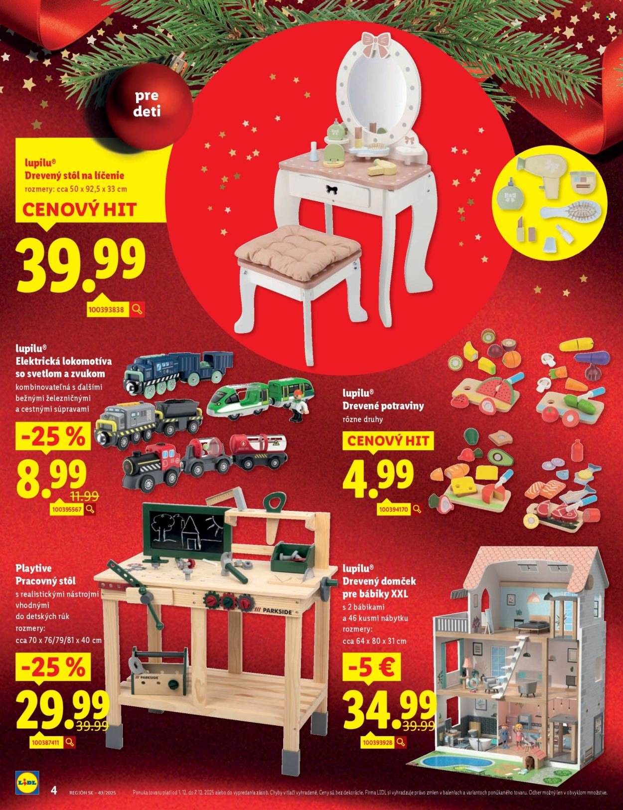 LIDL leták - Od pondelka 1.12.2025 (2025-12-01 - 2025-12-07) | 4